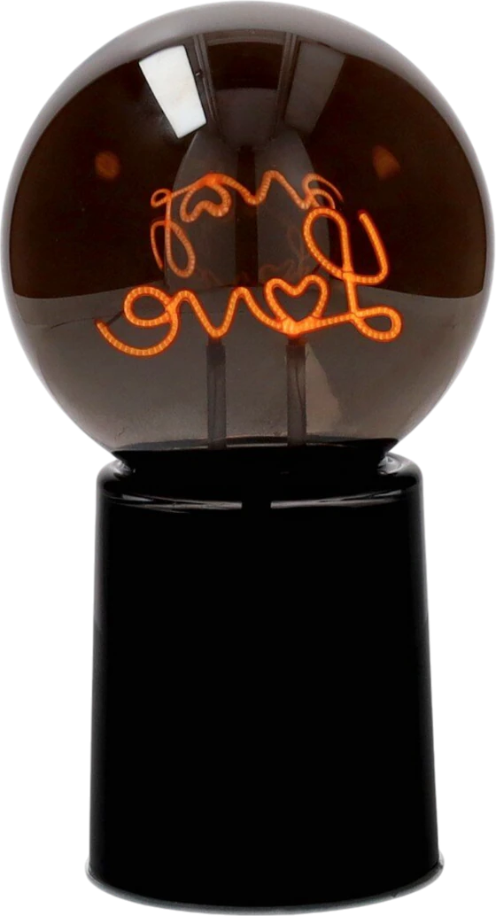 LED-Dekoleuchte Kugel Love schwarz GIFTCOMPANY – Neon-Optik