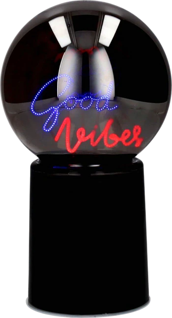 LED-Leuchtkugel Good Vibes Schwarz – GIFTCOMPANY Neonlicht