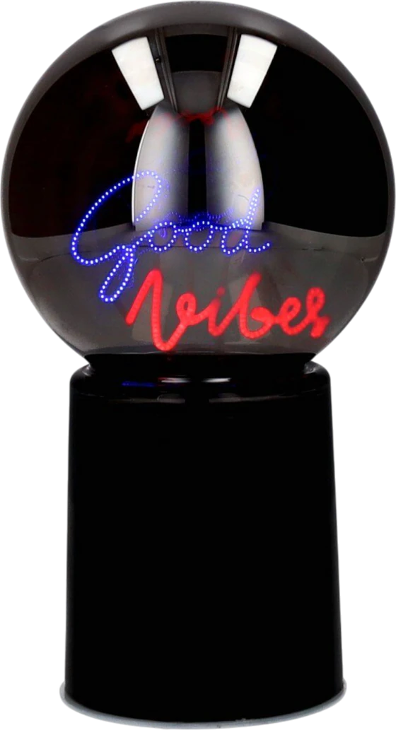 LED-Leuchtkugel Good Vibes Schwarz – GIFTCOMPANY Neonlicht
