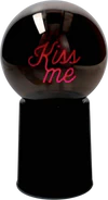 LED-Leuchtkugel Glowmance Schwarz – Neonlicht Kiss me von GIFTCOMPANY