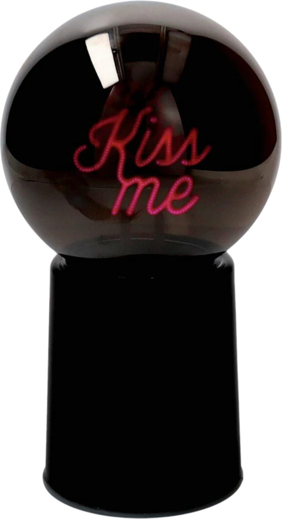 LED-Leuchtkugel Glowmance Schwarz – Neonlicht Kiss me von GIFTCOMPANY