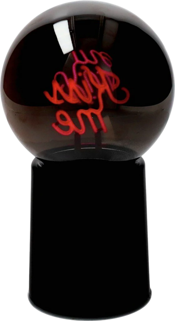 LED-Leuchtkugel Glowmance Schwarz – Neonlicht Kiss me von GIFTCOMPANY