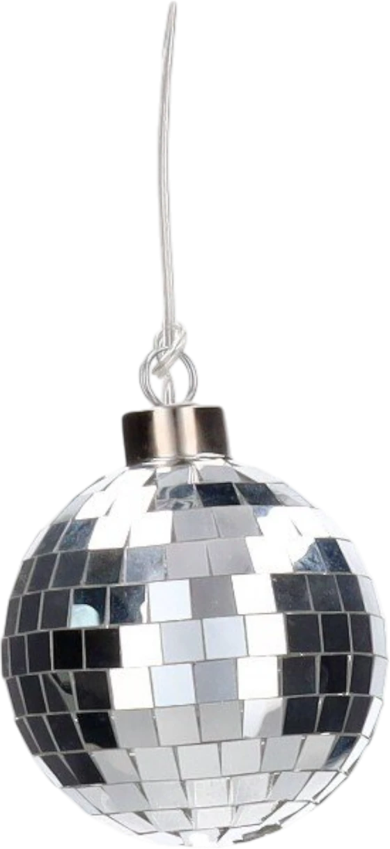 LED-Dekokugel 8cm Silber GIFTCOMPANY – Stimmungsvolle Disco-Lichter