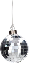 LED-Dekokugel 8cm Silber GIFTCOMPANY – Stimmungsvolle Disco-Lichter