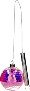 LED-Dekorationskugel GIFTCOMPANY Disco Neon Pink 10cm Glanz