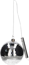 LED-Dekokugel 15cm Silber GIFTCOMPANY – Stimmungsvolle Disco-Optik