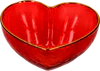 Dekoschale Herz Glas rot GIFTCOMPANY L'amour M Handgefertigt