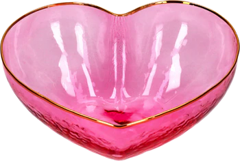 Dekoschale Herz Rosa Glas GIFTCOMPANY L´amour Handgefertigt