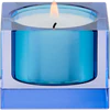 Teelichthalter Kristallglas XS Blau – Funkelnde Lichtreflexe von GIFTCOMPANY
