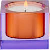 Teelichthalter Kristallglas Sari XS Lila/Orange – GIFTCOMPANY
