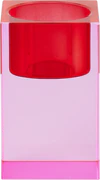Teelichthalter Kristallglas Sari Rosa/Rot – GIFTCOMPANY