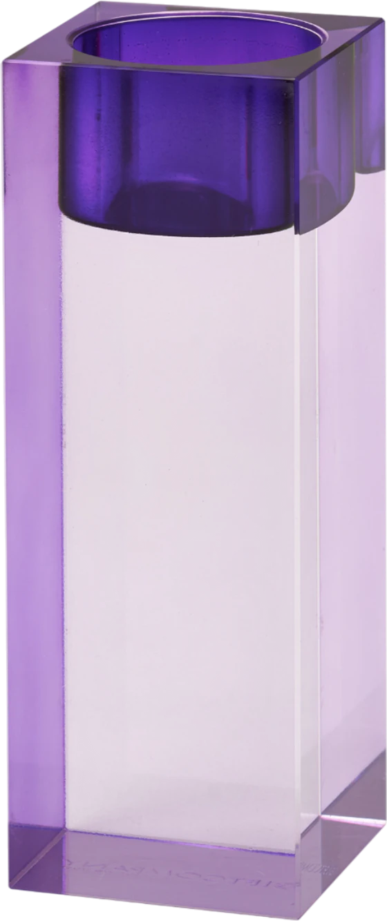 Teelichthalter Kristallglas Lila GIFTCOMPANY Funkelndes Design