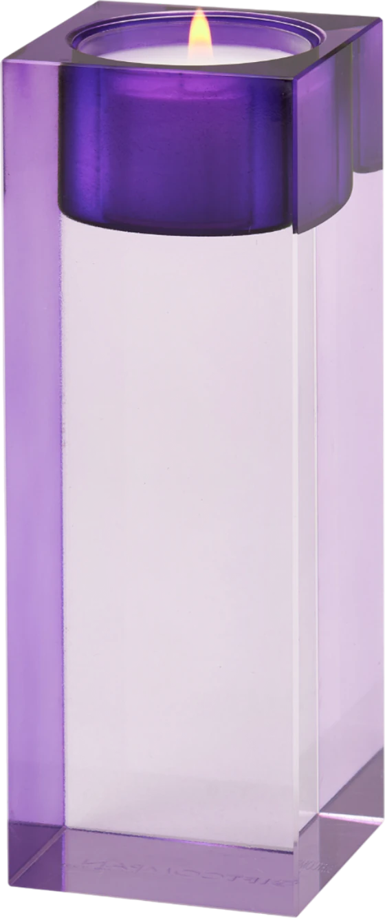 Teelichthalter Kristallglas Lila GIFTCOMPANY Funkelndes Design