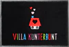 Waschbare Fußmatte Villa Kunterbunt schwarz/bunt – Rutschfest von GIFTCOMPANY