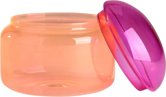 Vorratsdose Borosilikatglas L pink/orange von GIFTCOMPANY