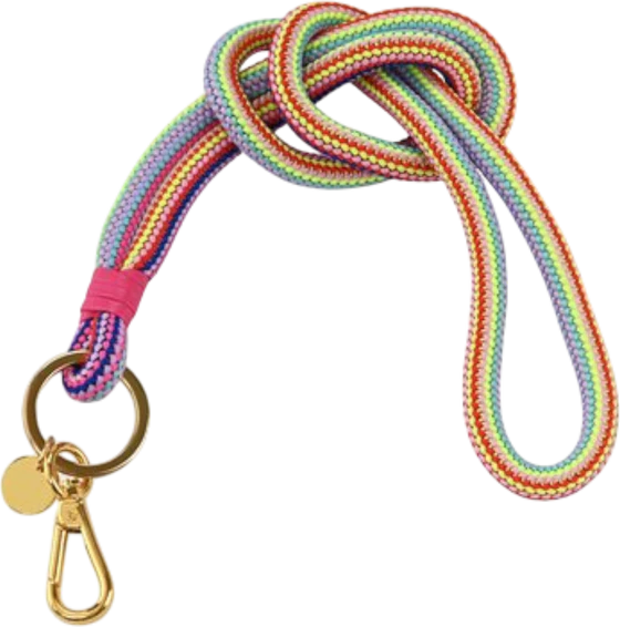 Schlüsselband GIFTCOMPANY Metropolitan Lanyard Regenbogen Pink Gold