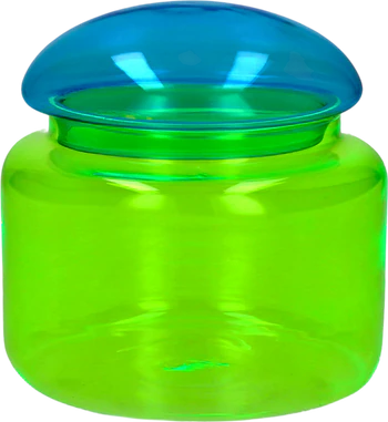Vorratsdose Borosilikatglas L neon türkis/grün GIFTCOMPANY