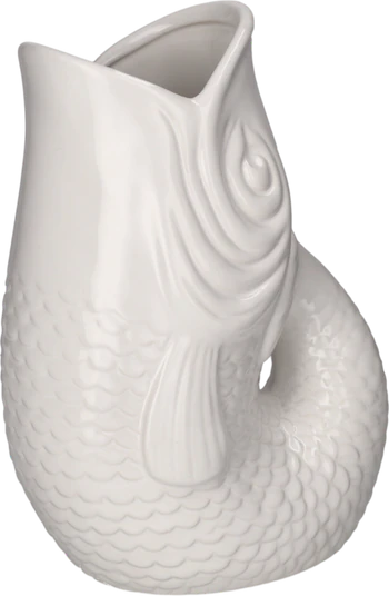 Eiswürfelbehälter Steingut Monsieur Glacon weiß – Humorvolles Design von GIFTCOMPANY