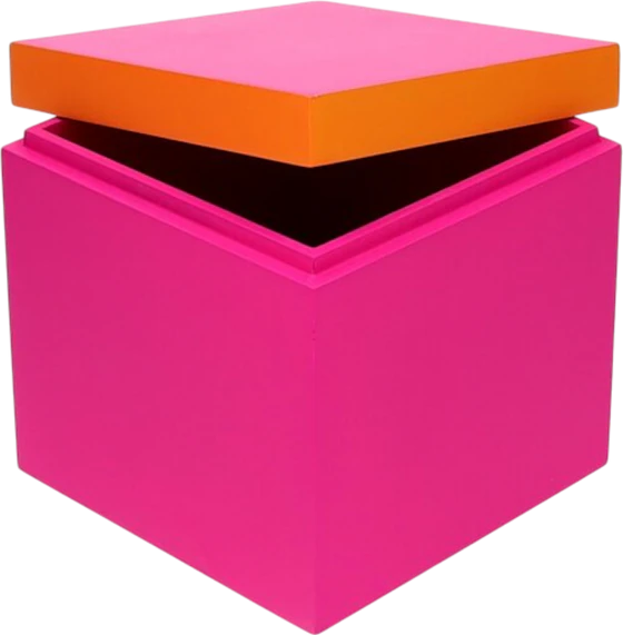 Aufbewahrungsbox MDF Neo S neon pink/orange – GIFTCOMPANY