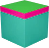 Aufbewahrungsbox MDF Neo S 13x13x13cm Neonfarben - GIFTCOMPANY