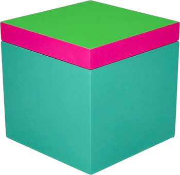 Aufbewahrungsbox MDF Neo S 13x13x13cm Neonfarben - GIFTCOMPANY
