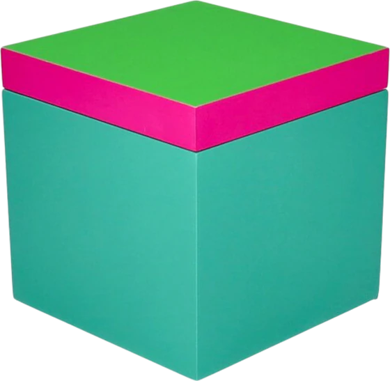 Aufbewahrungsbox MDF Neo S 13x13x13cm Neonfarben - GIFTCOMPANY