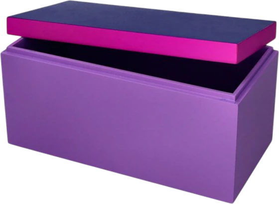 Aufbewahrungsbox MDF Neo M Dunkelblau Lila – Trendiges Design GIFTCOMPANY