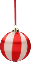 Christbaumkugel 8cm Streifen rot/weiß – GIFTCOMPANY bruchsicher