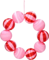 Dekorativer Kugelkranz 30 cm Rosa Rot – Handgefertigt von GIFTCOMPANY