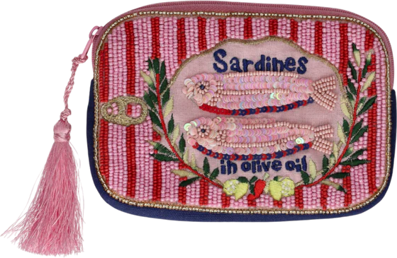 Kosmetiktasche Elodie S Rosa Sardines – Baumwolle von GIFTCOMPANY