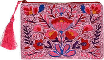 Kosmetiktasche Blumen Pink M – GIFTCOMPANY Elodie Baumwolle