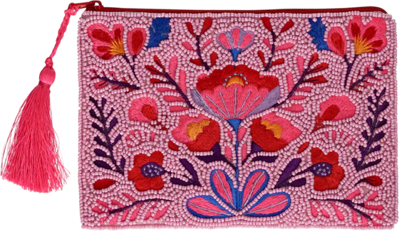 Kosmetiktasche Blumen Pink M – GIFTCOMPANY Elodie Baumwolle