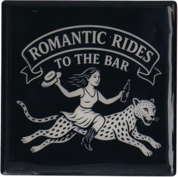 Untersetzer Terracotta Schwarz GIFTCOMPANY Romantic Rides