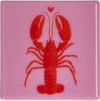 Untersetzer Terrakotta rosa Hummer – GIFTCOMPANY Love Tiles
