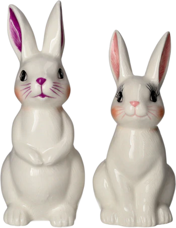 Dekorationsfigur Deko Hase S weiß – GIFTCOMPANY Mignon 2er Set minimalistisch