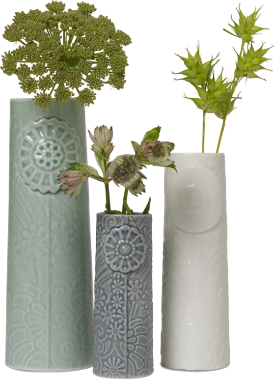 Keramikvasen-Set Dottir Nordic Design Ocean View Unikate