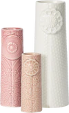 Dekorative Keramikvasen-Set Dottir Pipanella Pink Bouquet