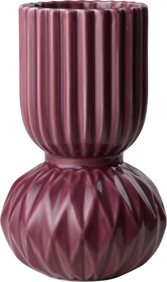 Dekorative Keramikvase Samsurium Aubergine Dottir Nordic Design