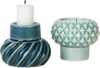 Kerzenhalter-Set Dottir Nordic Design Samsurium Petrol/Peacock