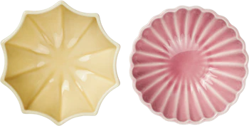 Set aus zwei Schalen Dottir Nordic Design Samsurium Mimosa Blush