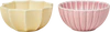 Set aus zwei Schalen Dottir Nordic Design Samsurium Mimosa Blush