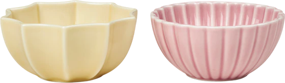 Set aus zwei Schalen Dottir Nordic Design Samsurium Mimosa Blush