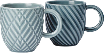 Keramikbecher Dottir Samsurium Bluegrey – Art déco Keramik