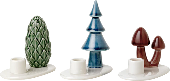 Dekorative Keramikfigur Dottir Winter Stories Pilz Unikat