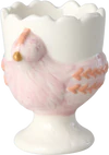 Eierbecher Keramik Huhn Rosa Rice by Rice – Handbemalt Unikat - Pink