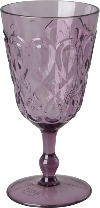 Acryl-Weinglas Soft Plum 400ml Rice by Rice – Bruchfestes Design