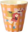 Kinderbecher-Set Melamin Rice by Rice Hero Print Grün 6er-Pack