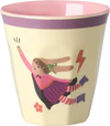 Kinderbecher-Set Melamin Rosa Helden 6er 160ml Rice by Rice