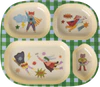 Kinderteller Melamin Hero Print Grün Rice by Rice – BPA-frei - Green