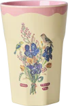Melamin-Trinkbecher-Set Rice by Rice 2x400ml Pink Print